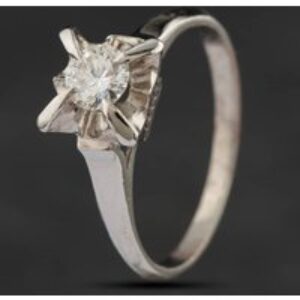 Pre-Owned Platinum 0.30ct Brilliant Diamond Solitaire Ring 4148338