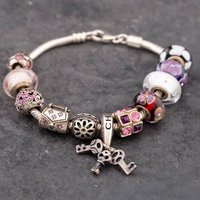Pre-Owned Silver Chamilia 7.5 Inch Charm Bracelet 41251323 - Image 2