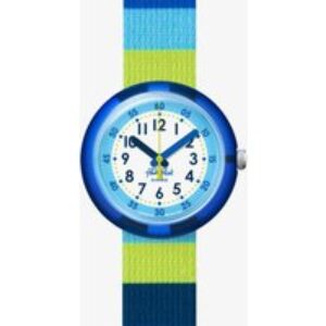 Flik Flak Childrens Stripy Blue Watch FPNP112