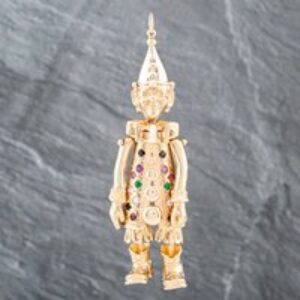 Pre-Owned 9ct Yellow Gold Cubic Zirconia Large Clown Loose Pendant 41141929