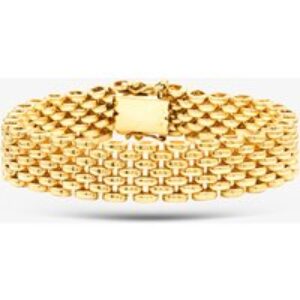 Pre-Owned 9ct Yellow Gold 7.5 Inch Panther Chain Bracelet 41281337