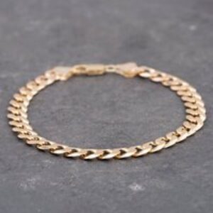 Pre-Owned 9ct Yellow Gold 9 Inch Curb Chain Bracelet 41081020