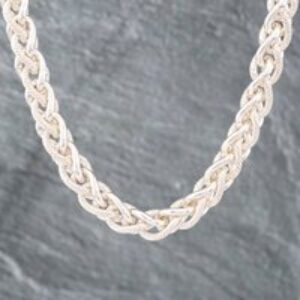 Pre-Owned Silver 18 Inch Prince Of Wales Necklace 41251341