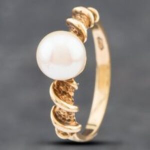 Pre-Owned Vintage Yellow Gold Cultured Pearl Dress Ring 41102439