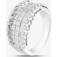 Pre-Owned 18ct White Gold 2.00ct Diamond Graduated Five Row Dress Ring 43121183 - Image 2