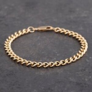 Pre-Owned 9ct Yellow Gold 8.5 Inch Curb Chain Bracelet 41281401