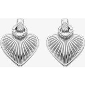 Hot Diamonds Essence Sterling Silver Diamond Sunbeam Heart Stud Earrings DE820