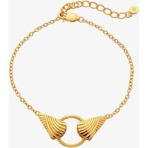 Hot Diamonds X Golden Edit Paris Gold Plated Diamond Linked Bracelet DL705