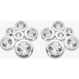 Hot Diamonds Tender Sterling Silver White Topaz Diamond Cluster Stud Earrings DE836