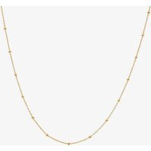 Hot Diamonds Embrace 18ct Gold Plated Beaded Cable Chain CH098