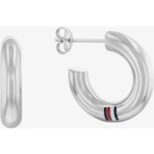 Tommy Hilfiger Ladies Silver Circles Hoop Earrings 2780948