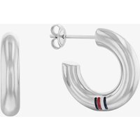 Tommy Hilfiger Ladies Silver Circles Hoop Earrings 2780948 - Image 2