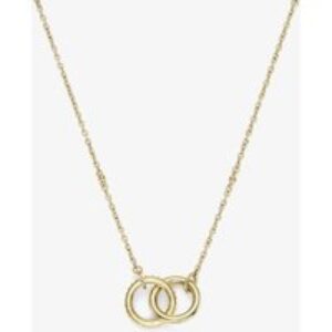 Olivia Burton Classic old Plate Infinite Interlocking Hoop Necklace 24100312