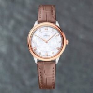 Pre-Owned OMEGA Prestige Diamond Dot Dial Watch 434.23.30.60.55.001