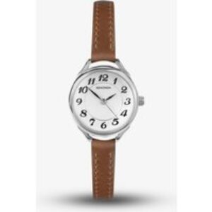 Sekonda Simple Reader Brown Leather-based Strap Watch  40479