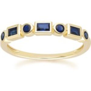 Classic Sapphire Eternity Ring in 9ct Yellow Gold