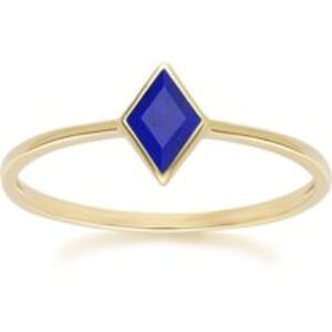 Classic Lapis Lazuli Ring in 9ct Yellow Gold