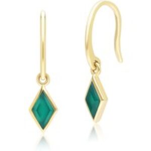 Classic Chalcedony Drop Earrings in 9ct Yellow Gold