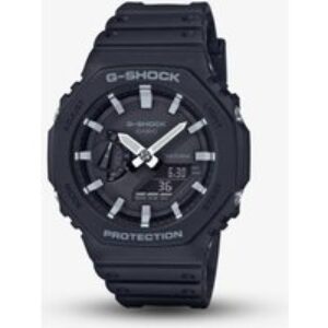 Casio G-Shock Classic Octagon Series Chronograph Dual Display Black Plastic Strap Watch GA-2100-1AER
