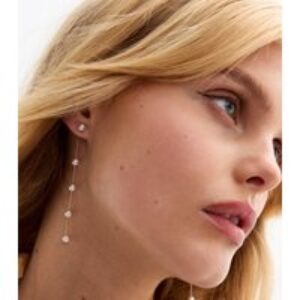 Gold Tone Fake Pearl Drop Earrings New Glance