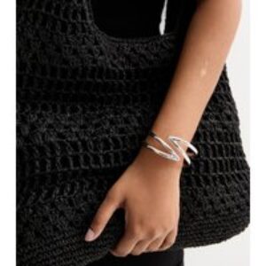 Silver Minimize Out Hinge Cuff Bracelet New Glance