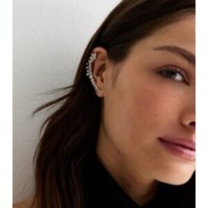 Diamanté Leaf Ear Cuffs New Glance