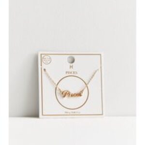 Gold Pisces Famous person Signal Necklace New Glance