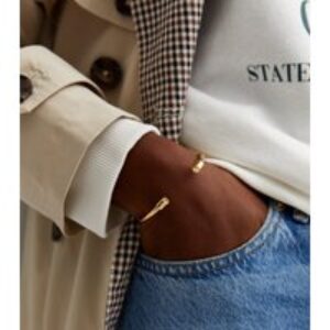 18ct Gold Plated Cuff Bracelet New Glance