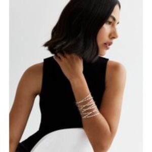 Silver Massive Twist Cuff Bracelet New Glance