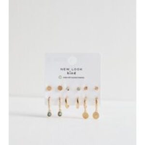 Gold Tone 6 Pack of Mystical Earrings New Glance