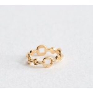 Gold Tone Chain Link Ring New Look
