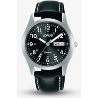 Lorus Black Leather Strap Watch RXN79DX9 - Image 2