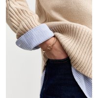 Gold Tone Knotted Cuff Bracelet New Glance - Image 2