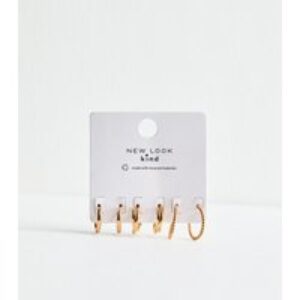 Pack Of three Gold Tone Hoop Earrings New Glance