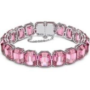 Swarovski Octagon Cut Pink Mellenia Bracelet