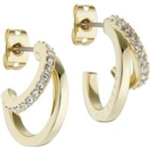 Ted Baker Helias Gold Crystal Double Hoop – Gold