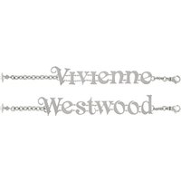Vivienne Westwood Silver Raimunda Twin Logo Bracelets - Silver - Image 2