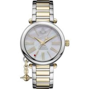 Vivienne Westwood Gold Toned Mother of Pearl Orb Watch – Gold