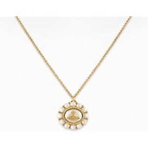 Vivienne Westwood Gold Amaya Halo Pearl Necklace – Gold