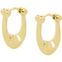 Trainer Gold Chunky C Huggie Earrings - Gold - Image 2