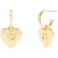 Trainer Gold C in Center Huggie Earrings - Gold - Image 2