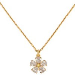 Kate Spade New York Gold Crystal Bloom Necklace – Gold