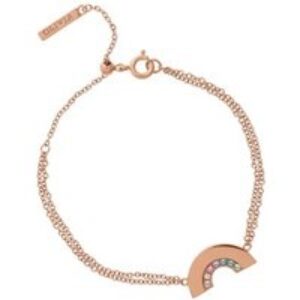 Olivia Burton Rose Gold Rainbow Bracelet