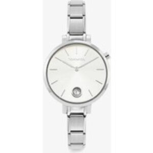 Nomination Women Composable Time Silver Tone Cubic Zirconia Dial Bracelet Watch 076033/017