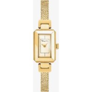 THOMAS SABO Glam And Soul Mini Antique Gold Plated Mesh Bracelet Watch WA0331-264-207-23X15,5MM