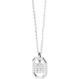 PDPAOLA Silver Mini Letter Necklace – Letter M