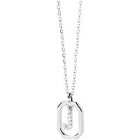 PDPAOLA Silver Mini Letter Necklace - Letter J - Image 2
