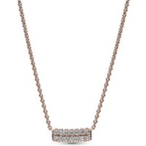 Pandora Rose Gold Chunky Crystal Necklace