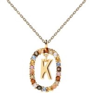 PDPAOLA Letter Necklace – Letter Ok