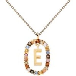 PDPAOLA Letter Necklace – Letter E